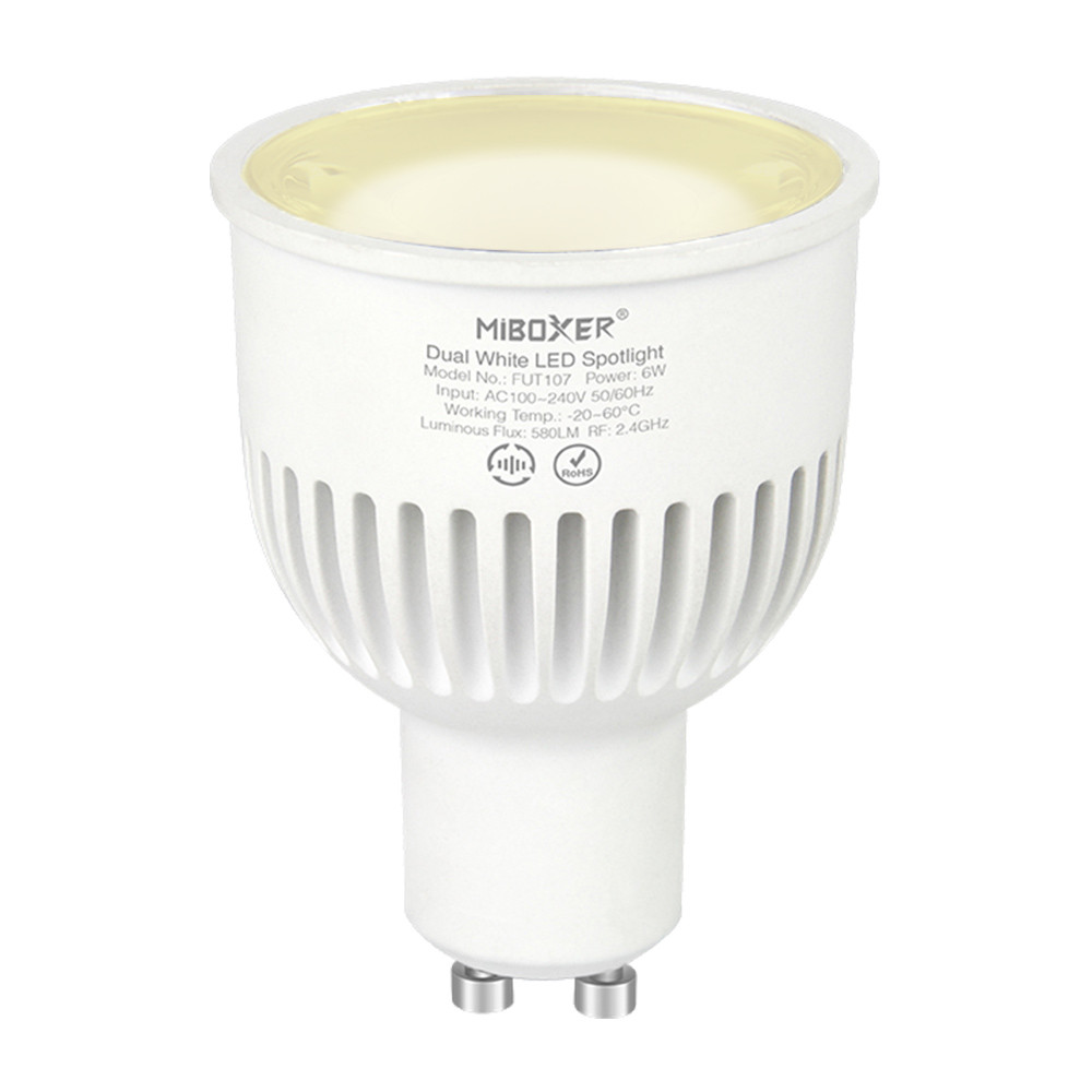 Miboxer Розумна LED лампа MR16 6 Вт, GU10, 2700-6500K, 220V, RF 2.4G Mi-light Київ - фото 1
