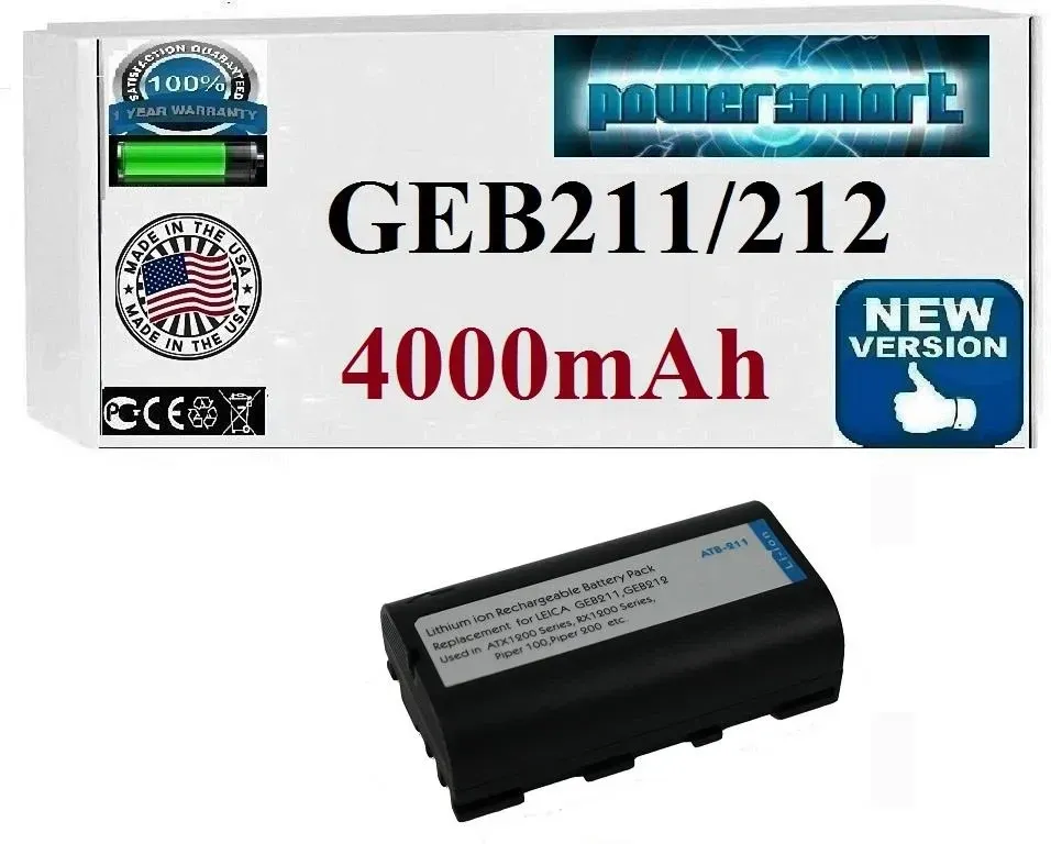Powersmart Akumul Bateria Leica Geb211 Geb-211 Geb221 Geb212 Mz077 Київ - фото 1