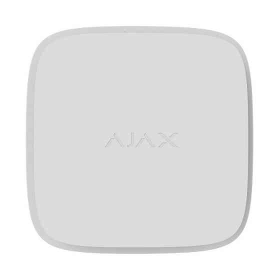 Бездротовий пожежний датчик Ajax FireProtect 2 RB white з сенсорами диму і температури зі змінними батареями Київ