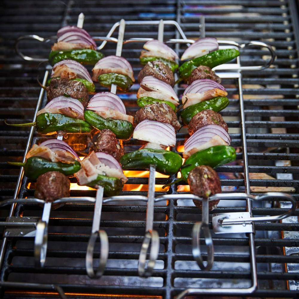 Набор шампуров с подставкой SANTOS, 6 шт, подставка, нержавеющая сталь 897597 Код: 011020 Ровно - изображение 2