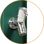 Душ солнечный Aquaviva Big Happy Five с мойкой для ног тёмно-зелёный F620/6016. 36 л Киев