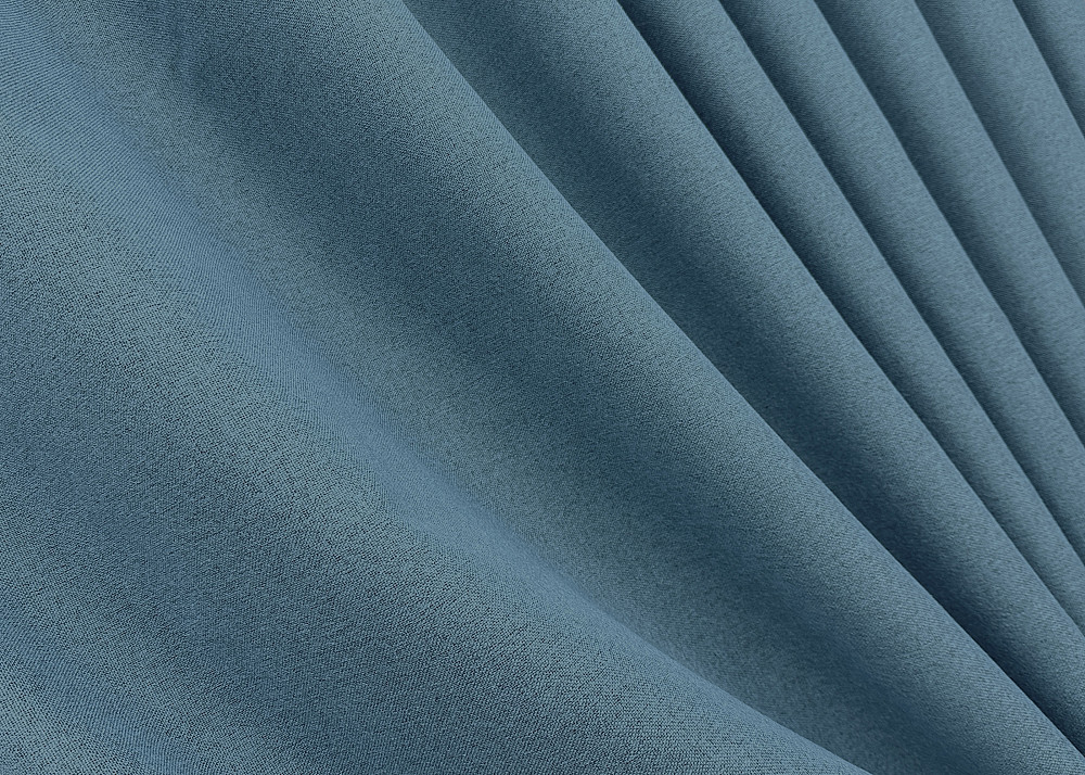 Комплект штор VR-Textil 100% блекаут ASHEN NIGHT 100х270 2шт і Тюль 300х270 1852ш-1153т синій з білим 71-093/1 Київ - фото 7