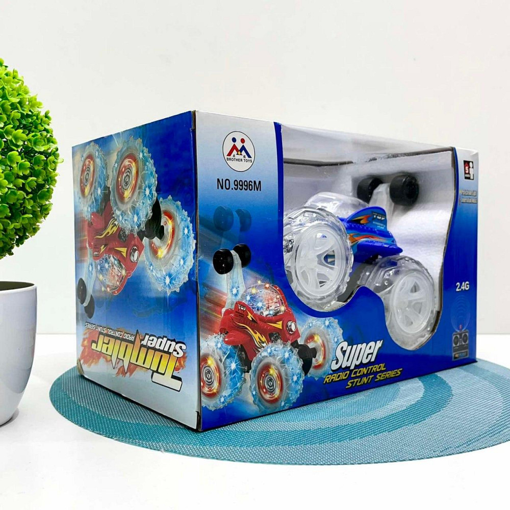 Машина Перевертень радіокерована трюкова зі колесами, що світяться 19см Синя (9996 M) Чернігів - фото 4