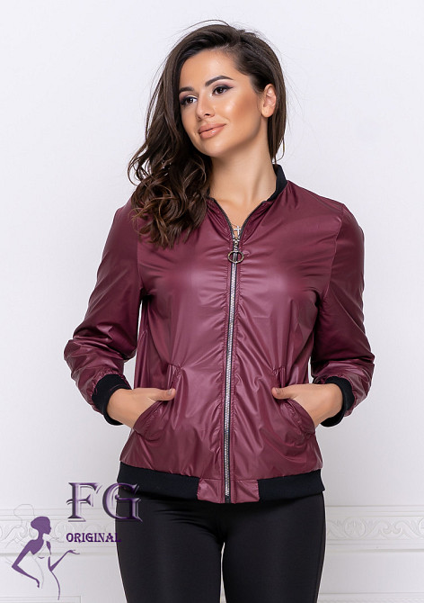 Жіноча вітровка "Ring" оптом | Розпродаж моделі 42-44, Бордовий Київ - фото 4
