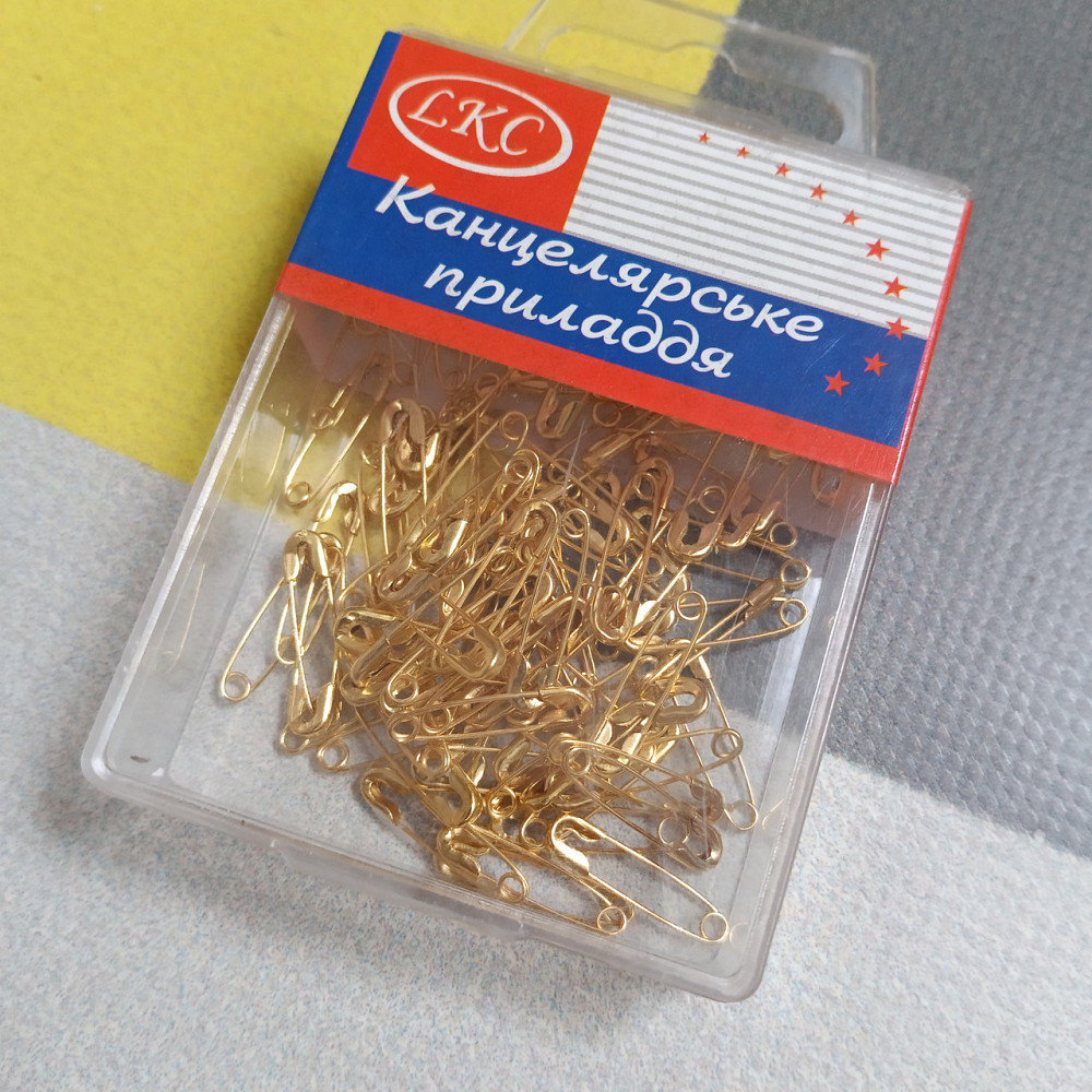 Шпильки англійські 100 шт в упаковці Київ - фото 2