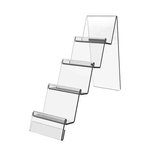 Підставка EKOSTAR під портмоне чотириярусна з бортиками і цінником Київ