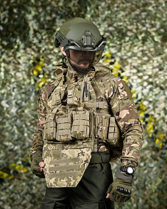 Якісна плитоноска мультикам Single sword STATIX піксель ТР6298 Одеса - фото 3