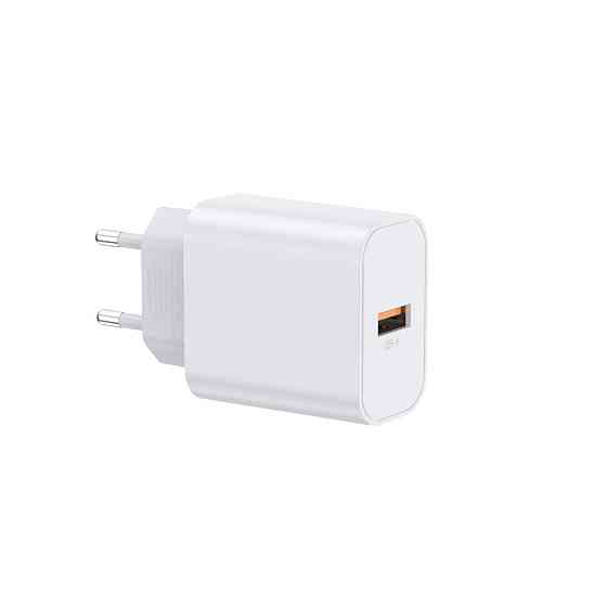 Сетевое зарядное устройство с кабелем WIWU 2.4A Essen GaN Fast Charger Combo with A-M cable Wi-G023 A-M EU White Одесса