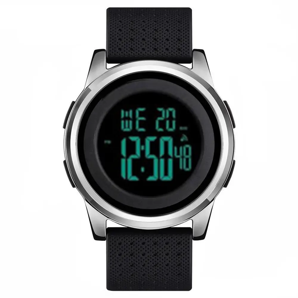 Чоловічий спортивний наручний годинник Skmei 1502 (Сріблястий) Вінниця - фото 2