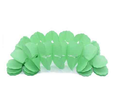 Гирлянда гармошка бумажная 3 м 16 на 11 см салатовый Киев
