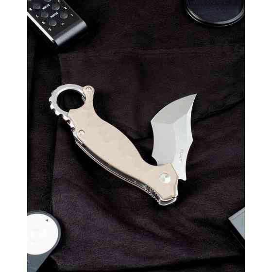 Ніж складаний кишеньковий Ruike P881-W, (7.6 см) 14C28N / G10 бежевий Киев