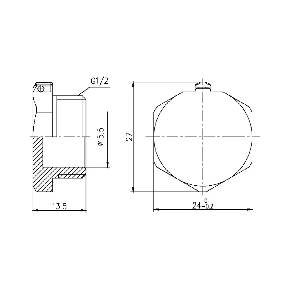 Заглушка Thermo Alliance Forte 1/2