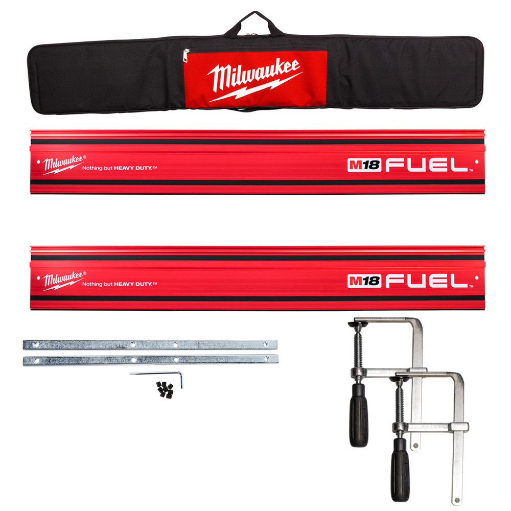 Набір напрямних алюмінієвих шин для дискових ручних пил MILWAUKEE, GR-KIT (шини GR 1400 х 2шт, сполучні Одесса - изображение 3