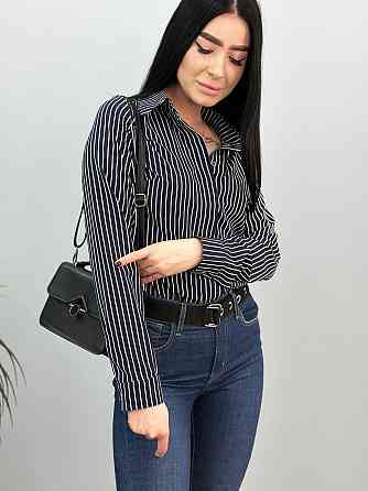 Сорочка з довгими рукавами у смужку "Sail" оптом | Батал | Розпродаж моделі Київ