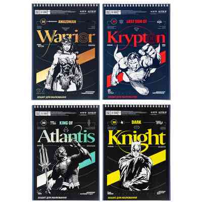 Альбом для малювання Kite DC Comics 30 аркушів (DC24-243) Вінниця