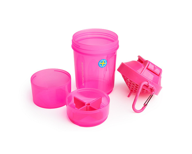 Шейкер спортивний SmartShake Original2GO 600ml Neon Pink Каменское - изображение 3