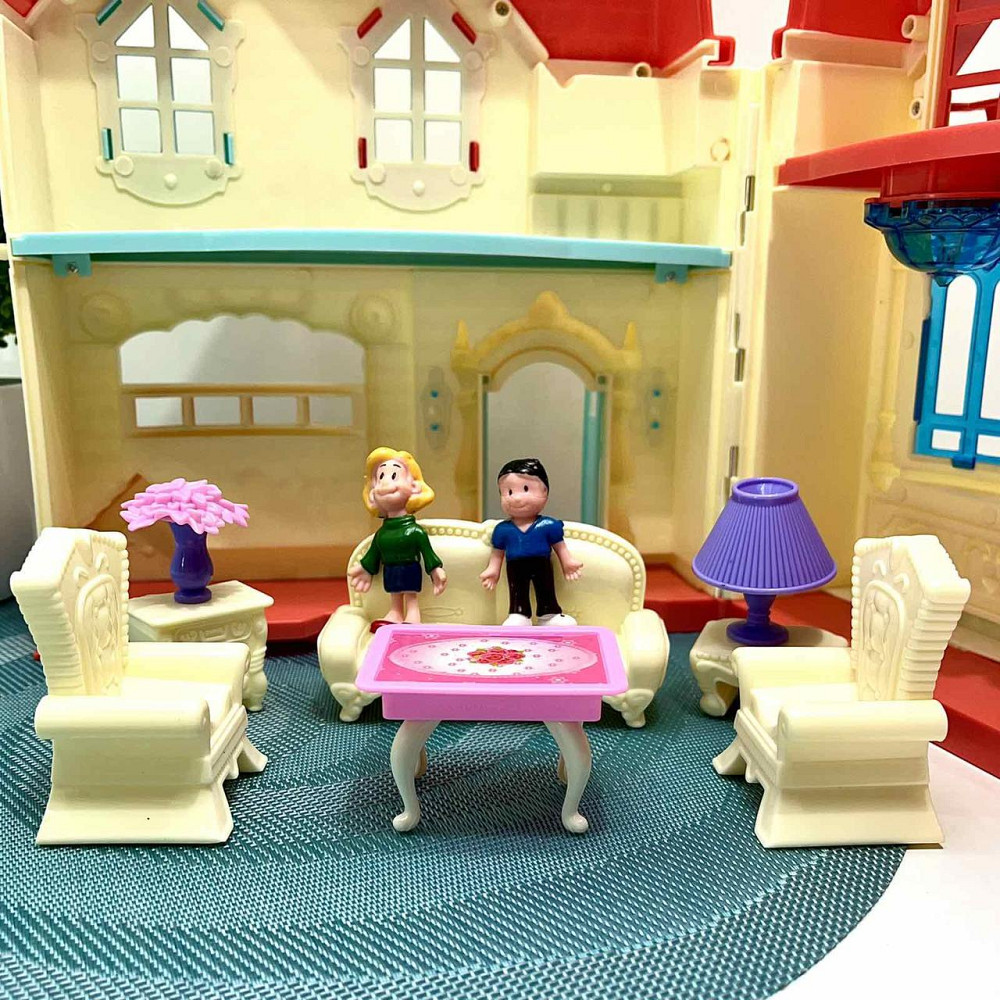 Іграшковий будиночок Limo Toy для ляльок 48х31 см фігурки меблі машина (WD-932C) Чернігів - фото 3