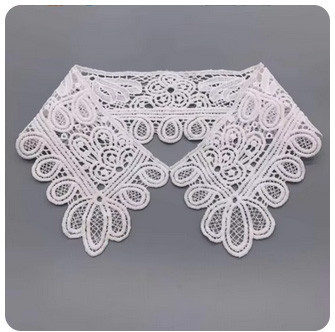 Воротник пришивной ажурный белый Киев - изображение 1
