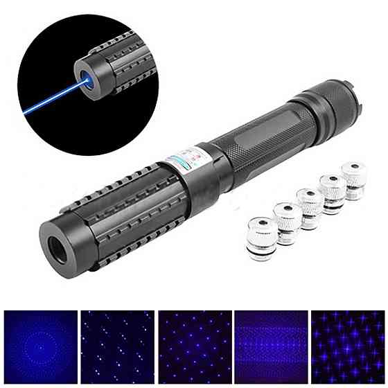 Лазерна указка YX-B015 Laser (5 насадок) Синій промінь Вінниця