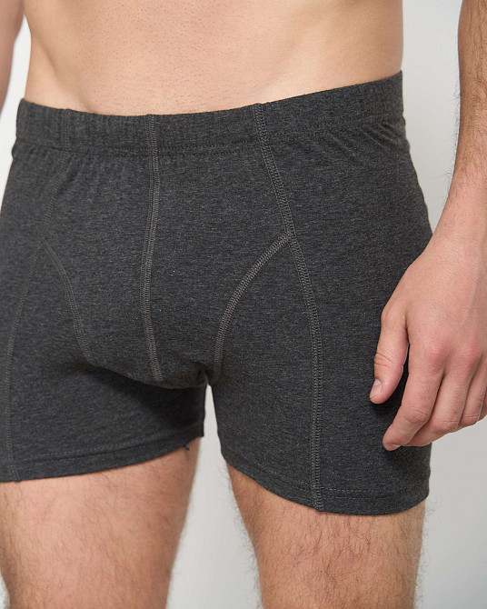 Мужские трусы боксеры удлиненные Tom John 2101 3XL, Темно-серый Киев - изображение 2