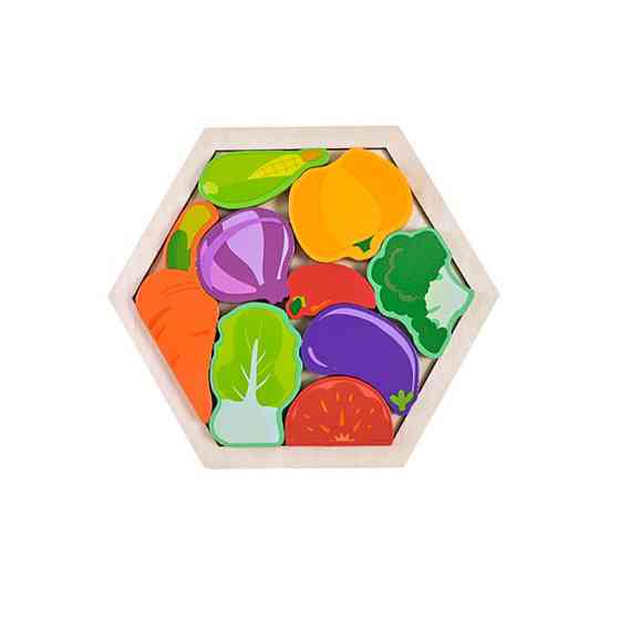 Дитячий дерев’яний пазл вкладиш "Овочі" C9441-6 Вінниця