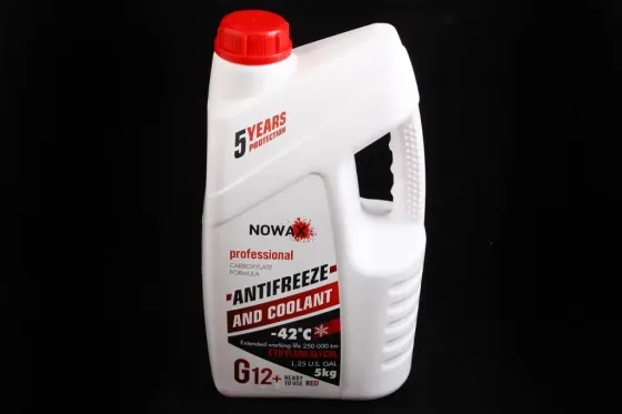 Жидкость охлаждающая антифриз красный -42° Nowax G12+  5.0 кг Винница