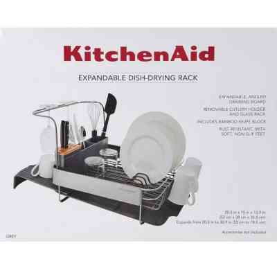 Сушарка для посуду KitchenAid Sinkware 61,5 x 38,5 x 37,5 см сірий (KEG896BXCGA) Вінниця
