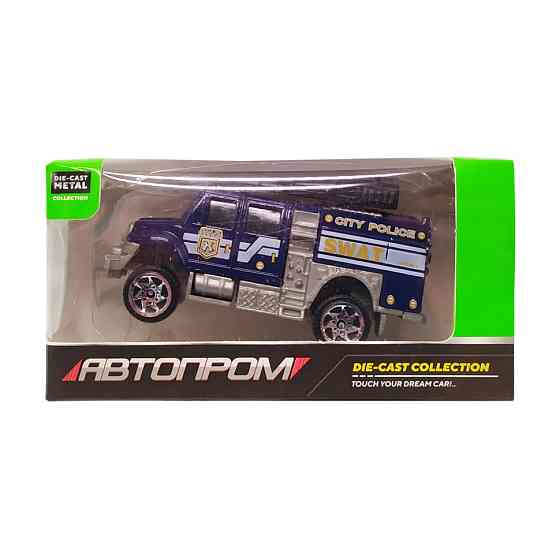 Детская металлическая машинка АвтоПром 7629 масштаб 1:64 S.W.A.T. с водомётом Винница