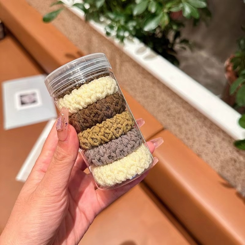 Набір жіночих гумок для волосся, пучків, хвостів м'які 6 шт, міцні, спандекс еластичні, однотонні різнокольорові Кам'янець-Подільський - фото 2