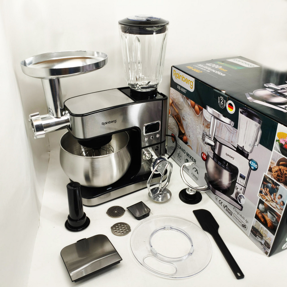 Планетарный миксер для теста и взбивания, Миксер тестомес для дома, Многофункциональный кухонный прибор JH-78 Львов - изображение 6
