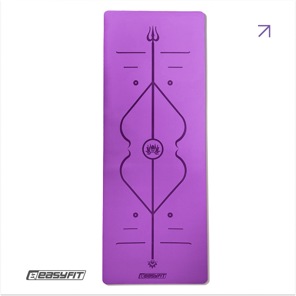 EasyFit Килимок для йоги професійний EasyFit Pro каучук 5 мм Фіолетовий Коломыя - изображение 1