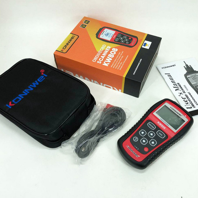 Сканер для перевірки стану авто Konnwei KW808 OBD II/EOBD, Мультимарочний ZC-479 діагностичний сканер Київ - фото 5