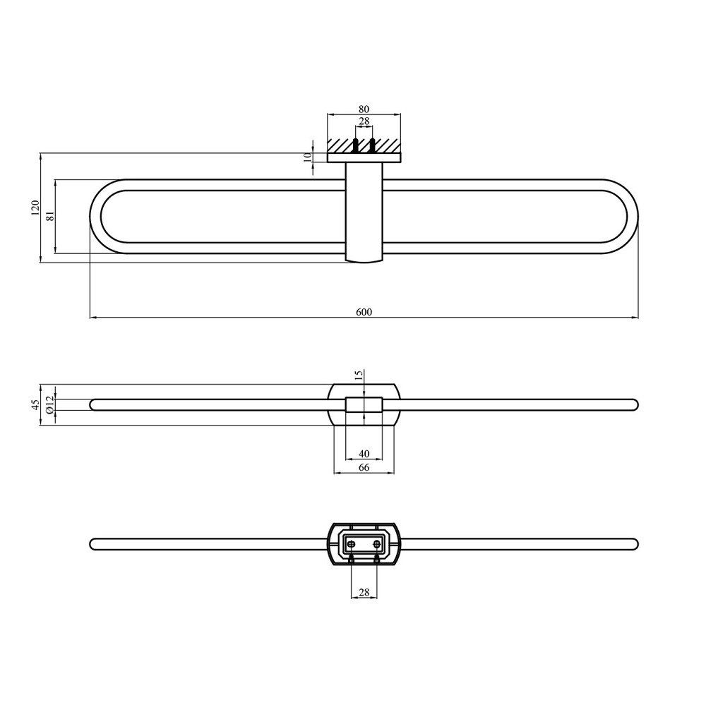 Полотенцедержатель Kroner KRM Graz - GRP95609 Киев - изображение 2