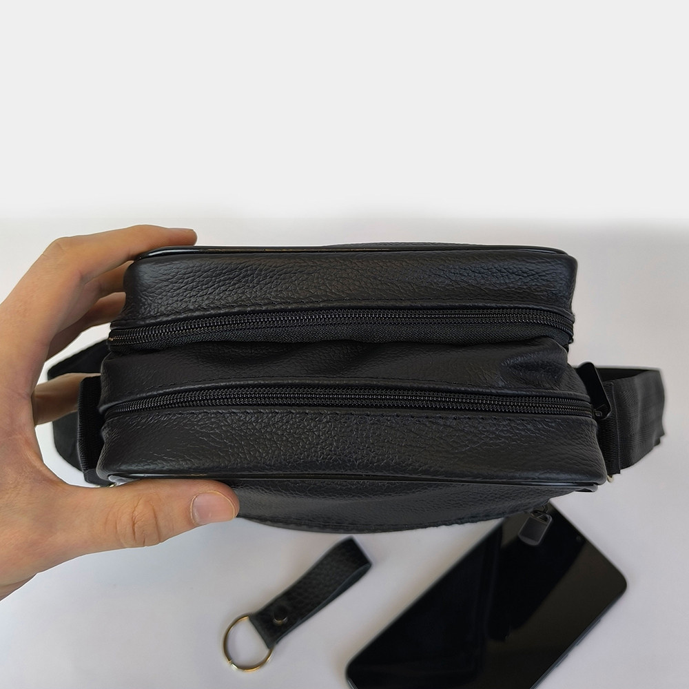 Сумка шкіряна чоловіча крос боді, Чоловіча невелика сумка-месенджер вулична сумка через плече NY-95 Львів - фото 19