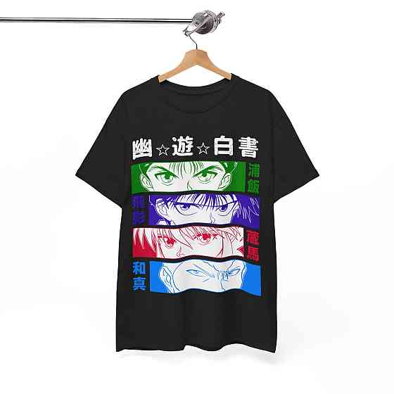 Футболка аниме Аниме Ейес Йу Йухакусхо оверсайз (S/M/L) Черний AnimeJ0110 Днепр