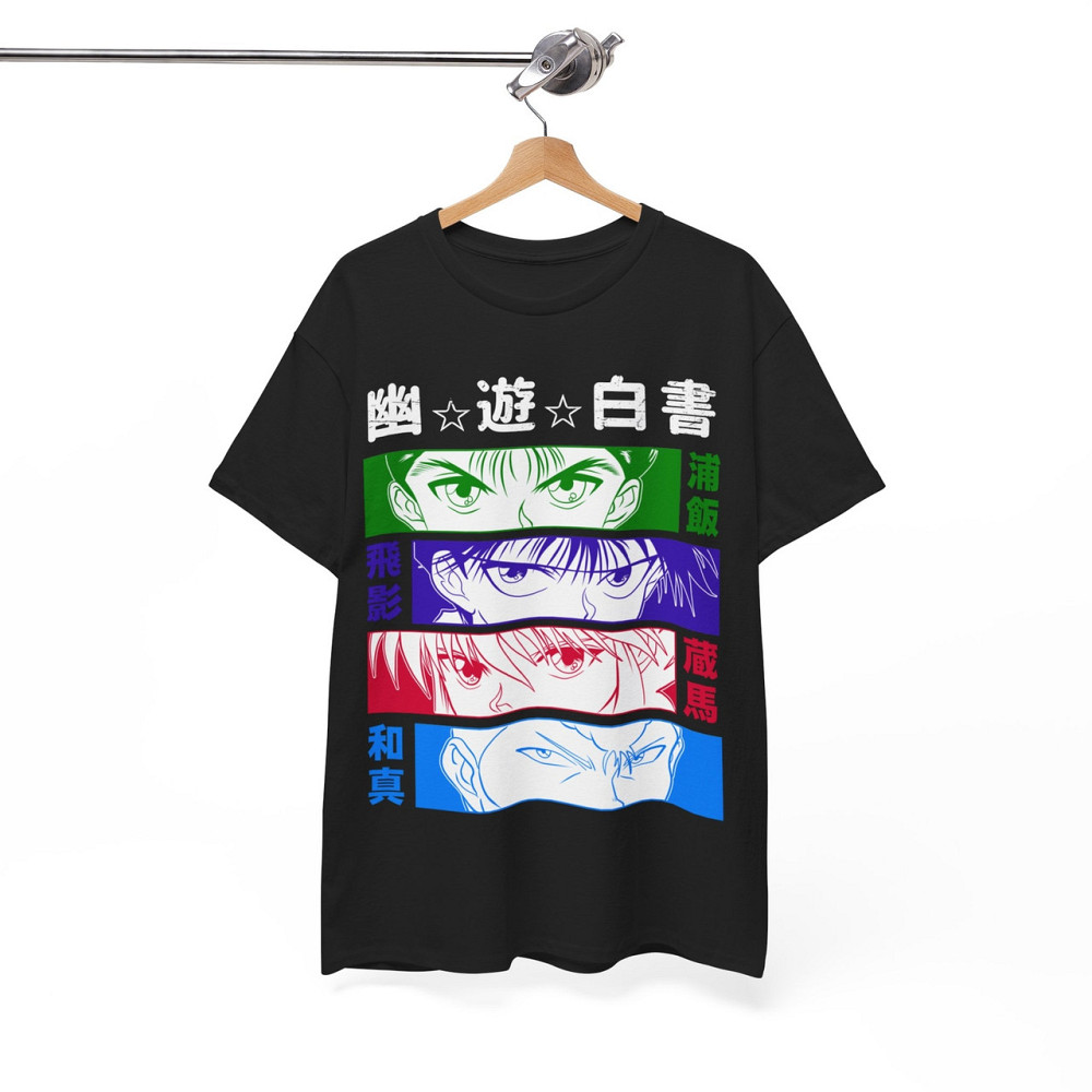 Футболка з аніме принтом Аніме Ейес Йу Йухакусхо оверсайз (S/M/L) Чорний AnimeJ0110 Дніпро - фото 6
