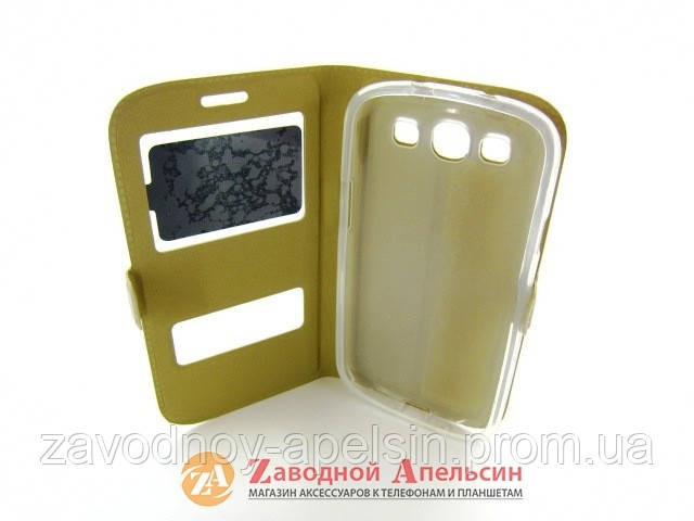 Чохол-книжка Samsung I9300 I9305 S3 Smart Case gold Одеса - фото 3