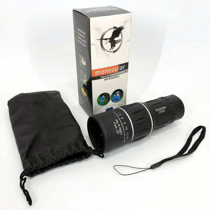 Монокуляр Bushnell 16x52 PowerView монокль, Бушнел, подзорная труба JX-868 с чехлом Киев - изображение 7