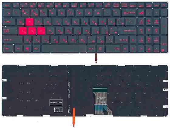 Клавиатура для ноутбука Asus ROG (GL702) с подсветкой (Light), Black, (No Frame) RU Вінниця