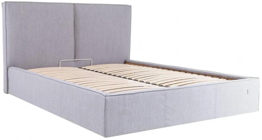 Кровать Delhi Comfort 140 х 190 см Мисти Grey С подъемным механизмом и нишей для белья Серый Киев - изображение 2