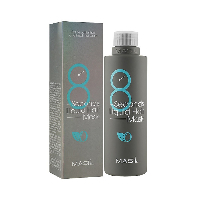 Маска для професійного відновлення пошкодженого волосся 8 seconds salon liquid hair mask Masil 100 мл Київ - фото 2