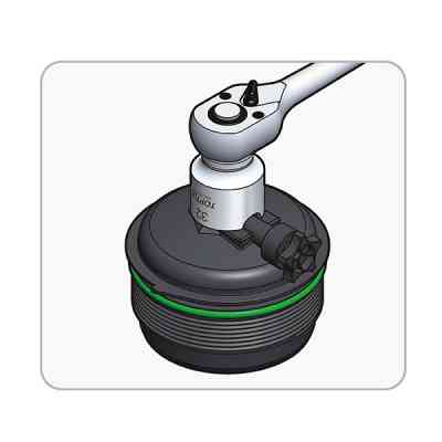 Головка торцева Toptul для паливного фільтра (Ford 2.0 EcoBlue TDCi) (JDCX1632) Вінниця