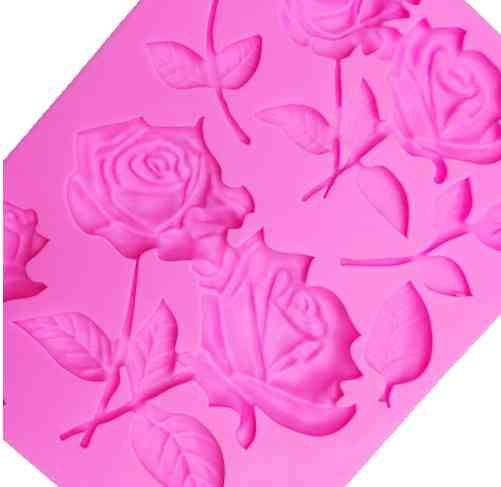Молд силиконовый Розы 119 на 90 мм розовый Киев