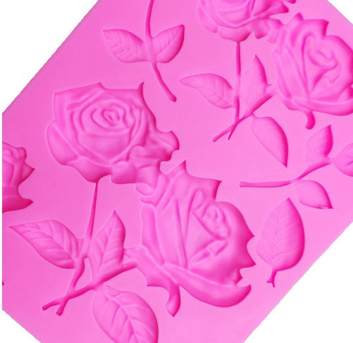 Молд силіконовий Троянди 119 на 90 мм рожевий Київ - фото 5