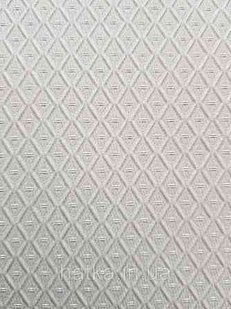 Шпалери вінілові на флізелін Grandeco Montana A44904 метрові однотонні структурні маленький ромб пісочний Київ