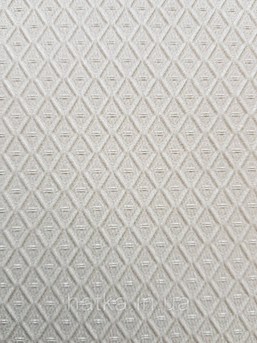 Шпалери вінілові на флізелін Grandeco Montana A44904 метрові однотонні структурні маленький ромб пісочний Київ - фото 3
