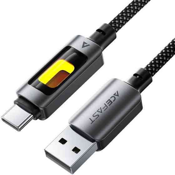 Кабель USB 2.0 AM-Type-C M, 1.2м 60W C21-04 Black Acefast Вінниця