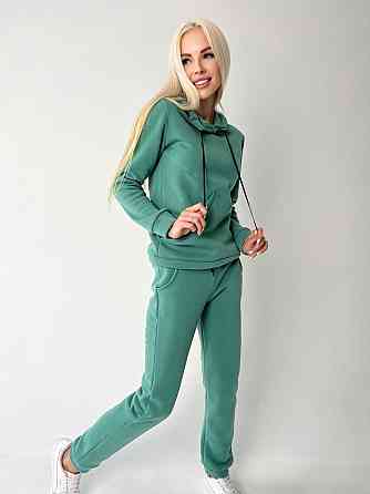 Жіночий спортивний костюм на флісі "Impuls" оптом | Батал | Розпродаж моделі Оливковий, 50-52 Київ