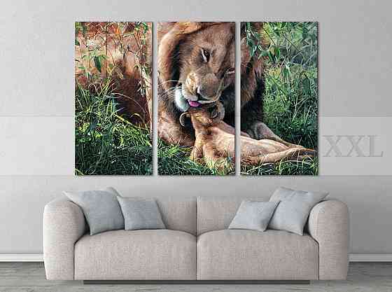 Модульна картина Сім'я Тварини Art-230_XXL Київ