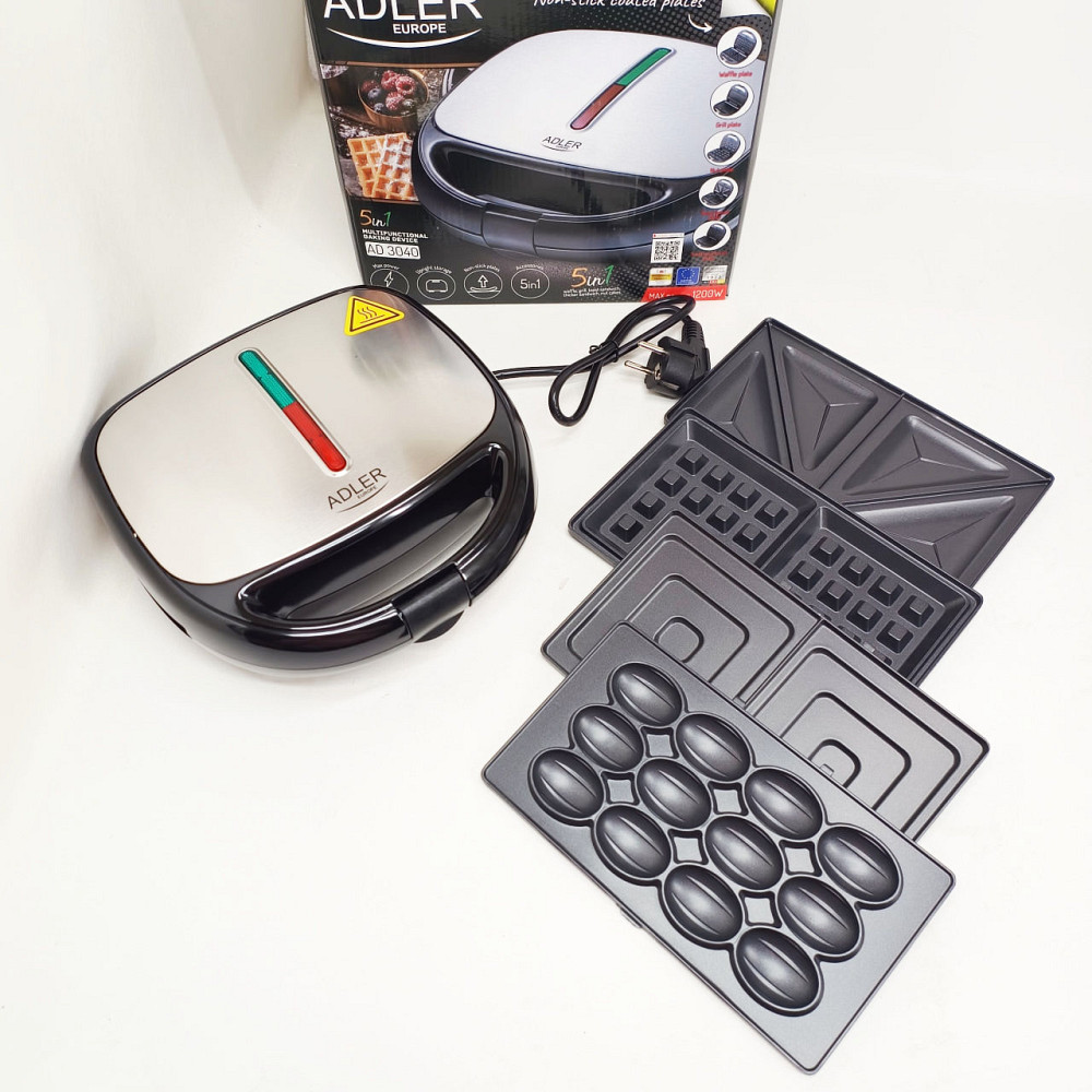 Кухонний гриль для дому, Універсальний гриль-сендвічниця, Горіхочка бутербродниця електрична JM-32 Львів - фото 5